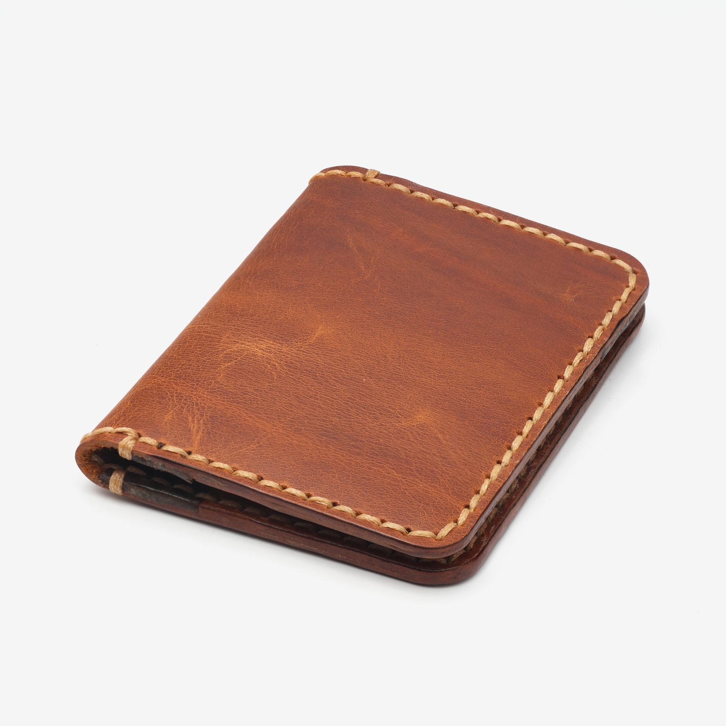 Handmade Leather Card Holder - Model 1A - O