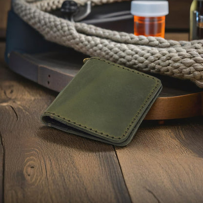 Handmade Leather Card Holder - Model 1B - E