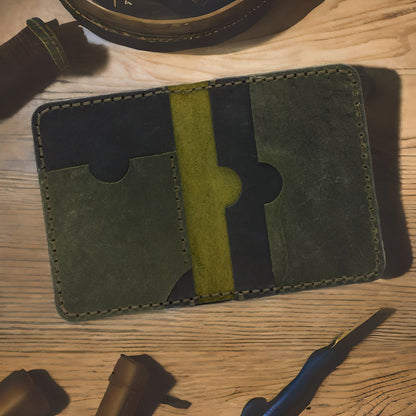 Handmade Leather Card Holder - Model 1B - E