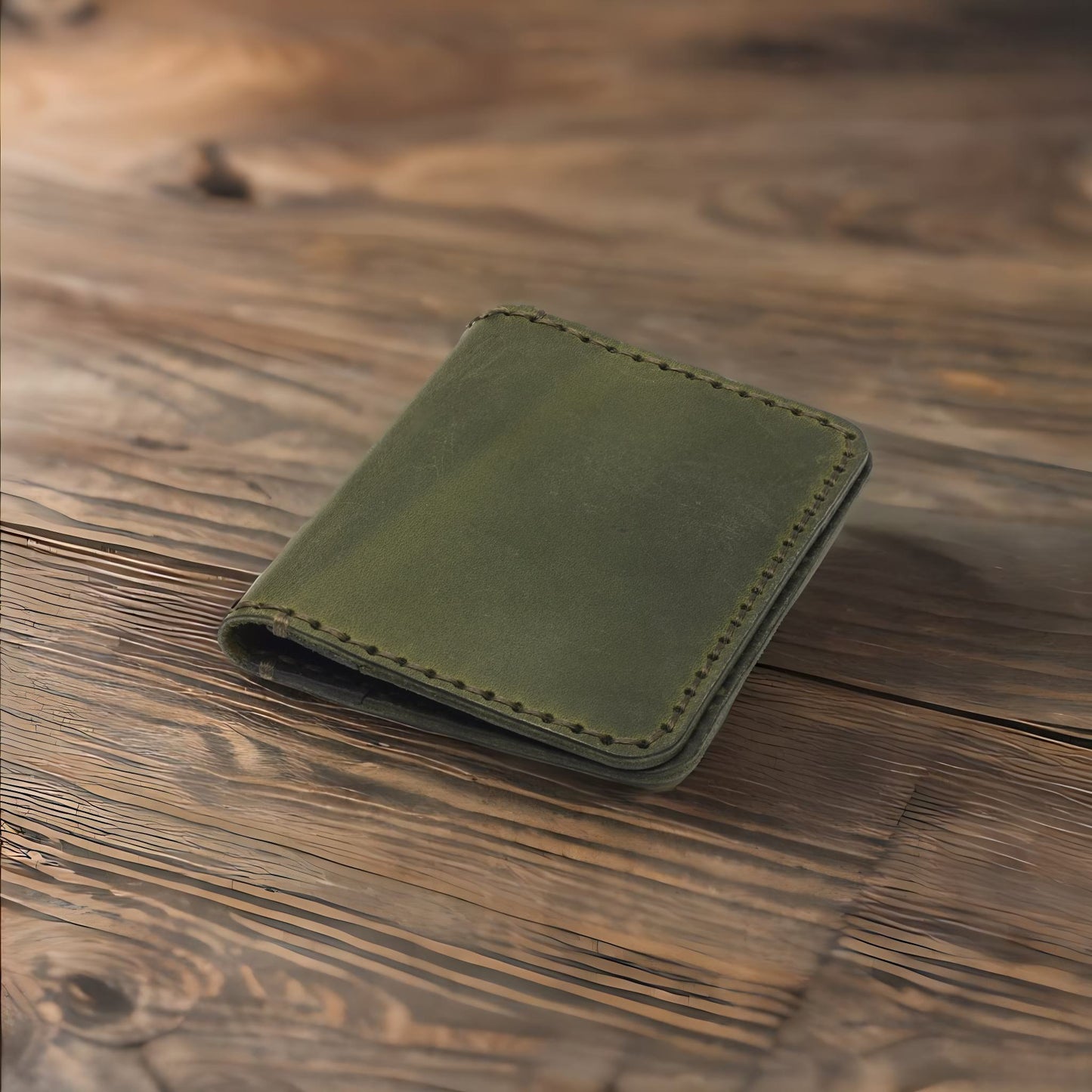 Handmade Leather Card Holder - Model 1B - E